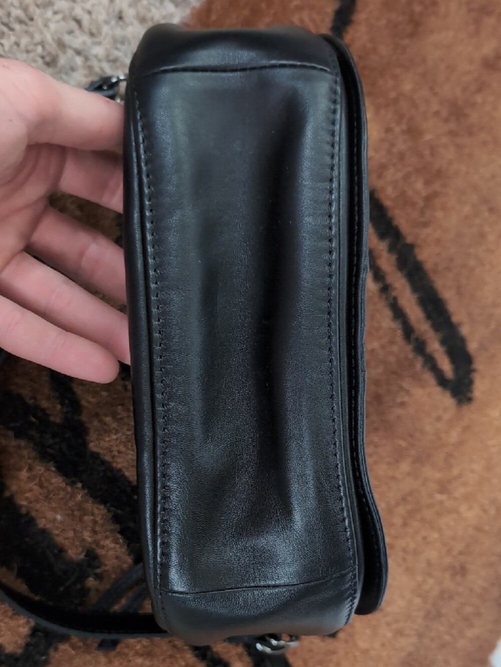 Longchamp Cavalcade Black Quilted Studded Crossbody Bag - Picture 7 of 14